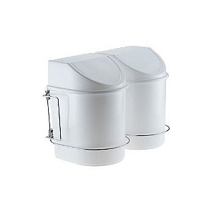LIXEIRA DESLIZANTE DUPLA 12L L300XA380XP490MM CROMADA (2036) SCHMITT