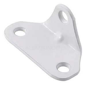 CANTONEIRA TRIANGULAR UNIVERSAL 3 FUROS BRANCA 3D