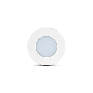 LUMINARIA POINT 1,5W REDONDA 6000K BRANCO/FRIO LED LINE