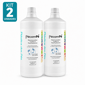 Kit 2 Pécompé Removedor de Calos e Rachaduras 1000ml Profissional