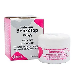 Anestésico Tópico Benzotop  20% Tutti Frutti 12G- BENZOTOP