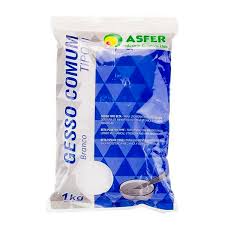 Gesso Comum Tipo ||- 1 KG Branco ASFER