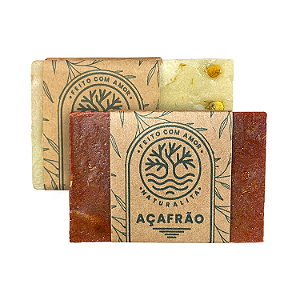 Kit 2un. Sabonete Açafrão e Arroz e Dolomita 60g
