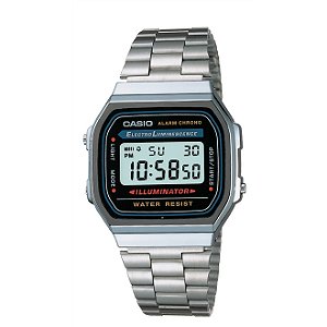 Relógio Casio Unissex Vintage Digital A168WA-1WDF