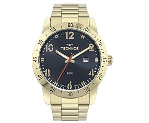 Relógio Masculino Technos Analógico Dourado Militar 2115NAR/1A Calendário