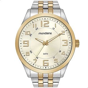 Relógio Masculino Mondaine Bicolor Analógico Prova D'Água 99421GPMVBE4