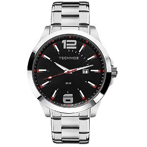 Relógio Technos Masculino Analógico Aço Prata 2115GUS/1R