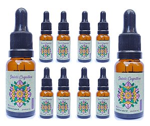 Z_Kit REVENDEDOR - 10 Blends de Óleos Essenciais Saúde Cognitiva R$64,80 por frasco de 20ml cada