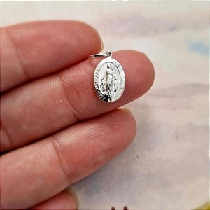 Pingente Nossa Senhora das Graças Prata 925 Mini