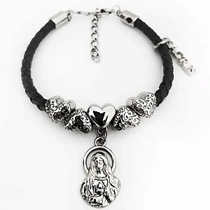 Pulseira Consagração Imaculado Coração de Maria Inox