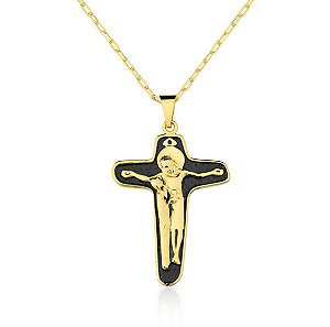 Cruz Da Unidade Exclusiva Banho De Ouro Amarelo
