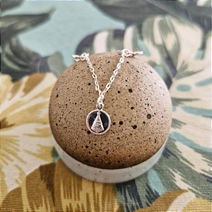 Pulseira Nossa Senhora Aparecida e zirconias em prata 925