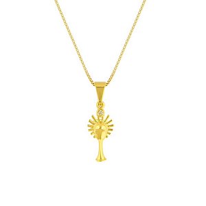 Pingente Ostensório Hóstia primeira comunhão