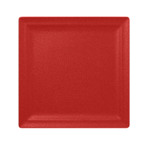 PRATO PORCELANA RASO QUADRADO - 27 X 27 CM - COR VERMELHO - LINHA NEO FUSION
