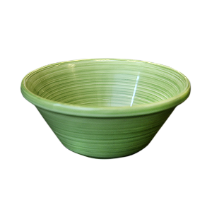 SALADEIRA PORCELANA EMPILHÁVEL - 16 X 7 CM H - 550 ML - LINHA BAHAMAS DECORAÇÃO VERDE