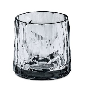 COPO COR GRAFITE POLICARBONATO EMPILHÁVEL INQUEBRÁVEL WHISKY / DRINKS- 87 H - 330 ML - LINHA CLUB 2