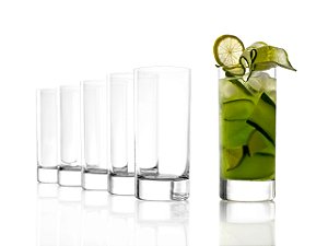 JOGO 6 COPOS CRISTAL LONGDRINK - 144 H X 64,5 DIAM MM - 350 ML - LINHA NEW YORK