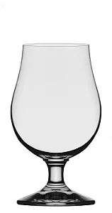 JOGO 6 TAÇAS CRISTAL CERVEJA - 145 H X 85 DIAM MM - 390 ML - LINHA BERLIN