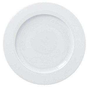 JG/ 4 PRATOS PORCELANA REDONDO RASO BRANCO POLARIS  - 31 CM - LINHA ACCESS