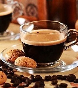 XÍCARA COM PIRES VIDRO CAFÉ EXPRESSO 52 H X 81.5 DIAM MM - 85 ML - LINHA BASIC