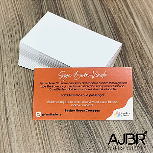 Cartão de Visita em Couché Brilho 4x0