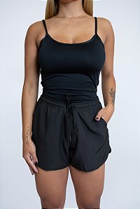 SHORT BÁSICO CURTO FEM PRETO