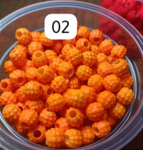 Miçanga do Lek - Abacaxi Laranja Flo
