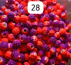 Miçanga do Lek - Abacaxi Laranja/roxo