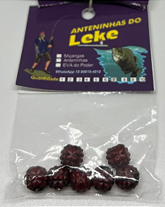 Miçanga do Lek - Abacaxi Vermelho escuro/preto