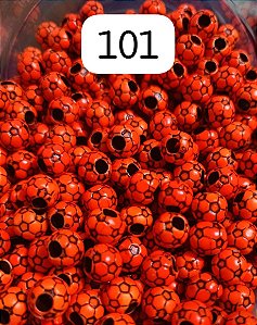 Miçanga do Lek - Bola de futebol Laranja Flo