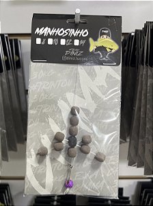 Manhosinho Borboleta TEAM DINIZ 8mm e 10mm Cor 4 - Marrom Cor Ceva Escuro