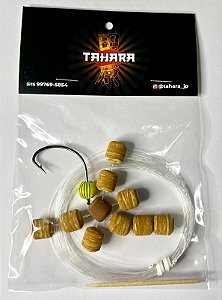 Anteninha Cortadinho do Tahara 10mm - Caramelo c/Bege