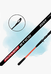 Vara P/ Carretilha Zest Power Stick 902 2,74m 40lb 2 Partes Cor Preto E Vermelho