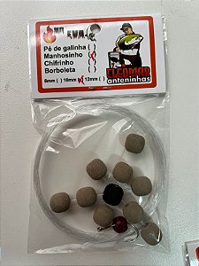 Manhosinho Cleomar 8mm - Ração Ceva clara c/preto