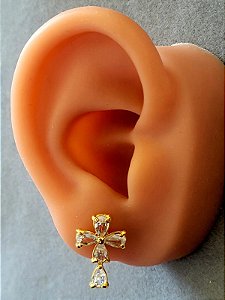 Conjunto Strass Cruz