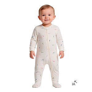 Macacão Infantil Unissex com Zíper Nike Viscose
