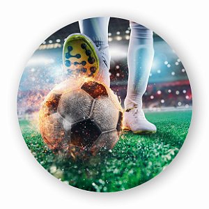 Painel BOLA DE FUTEBOL em  Helanca Premium 150x150 C/ elástico