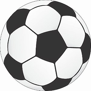 Painel Bola De Futebol Redondo Tecido Helanca 1,50x1,50