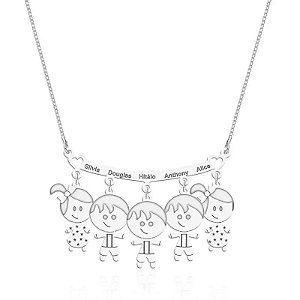 Colar personalizado canga 5 filhos (as)