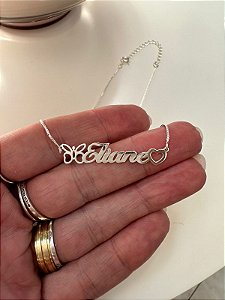 Colar personalizado manuscrito com símbolo