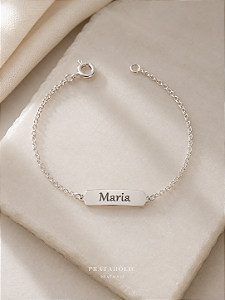 Pulseira personalizada chapa lisa