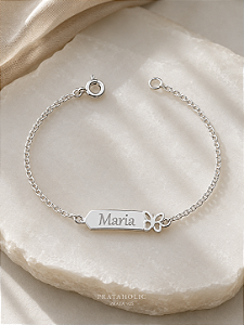 Pulseira personalizada chapa borboleta vazada