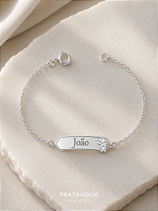Pulseira personalizada chapa menino vazado