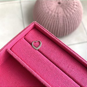 Pingente personalizado coração mini com nome gravado