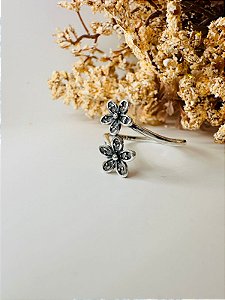 Anel regulável inspiração Pandora flor bem-me-quer