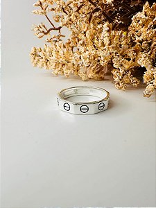 Anel inspiração Cartier liso