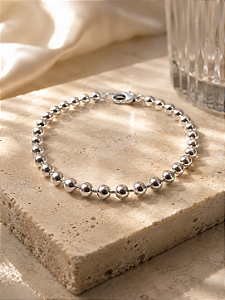 Pulseira bolinha 3mm