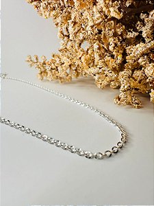 Corrente cartier diamantada 1,7mm
