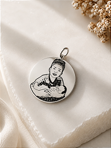 Pingente personalizado medalha foto