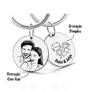 Chaveiro personalizado foto ou logo